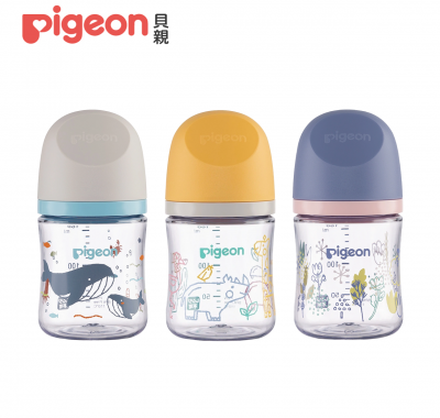 日本 貝親Pigeon - 第三代母乳實感T-ester奶瓶160ml (3款可選)
