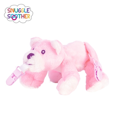 Snuggle史納哥 娃娃奶嘴夾-小粉熊