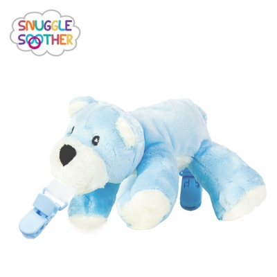 Snuggle史納哥 娃娃奶嘴夾-小藍熊