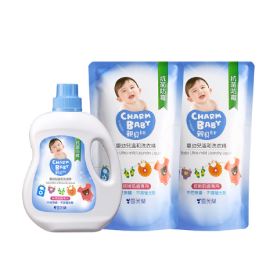 雪芙蘭 - 親貝比：嬰幼兒溫和洗衣精促銷組(1罐+2補充)