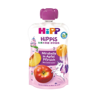 德國 HiPP喜寶生機水果趣- 甜李蜜桃100g