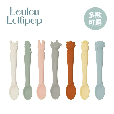 加拿大 Loulou lollipop - 動物造型矽膠餵食湯匙(多款可選)