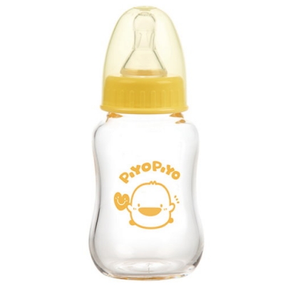 黃色小鴨 媽咪乳感質厚輕感標準玻璃奶瓶150ml