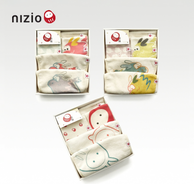 Nizio - 招福彌月禮盒五件組 (三款可選)