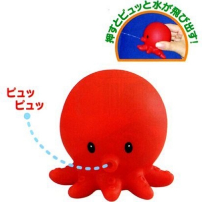 日本 樂雅Toyroyal - 洗澡玩具系列：軟膠章魚
