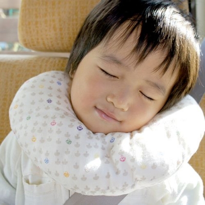 日本 Hoppetta 蘑菇多功能嬰兒枕 (水藍)