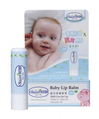 Baan貝恩 嬰兒修護唇膏 4.8g