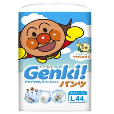nepia王子 GenKi! ★麵包超人褲型紙尿褲 L44【日本境內限定款】
