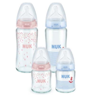 德國 NUK 寬口玻璃奶瓶240ml