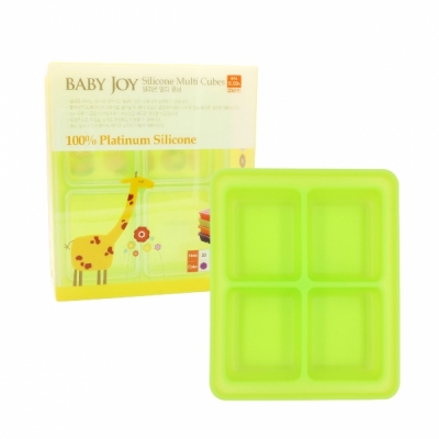 韓國BabyJoy鉑金矽膠副食品製冰盒【4格】
