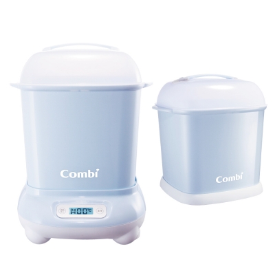 Combi Pro 360高效消毒烘乾鍋_靜謐藍+奶瓶保管箱
