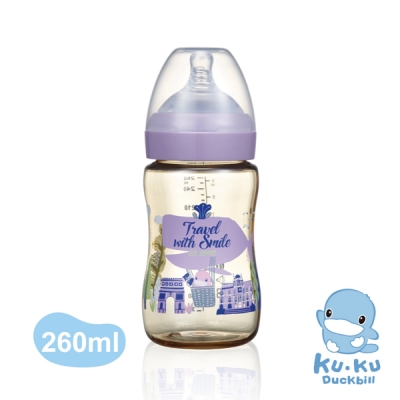 KUKU酷咕鴨 品味巴黎PPSU奶瓶-260ML
