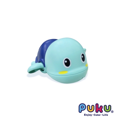 PUKU藍色企鵝 樂游小烏龜發條玩具-水色