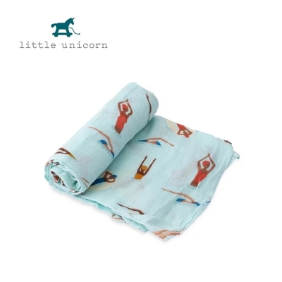 LittleUnicorn 竹纖維紗布巾單入組-游泳池畔