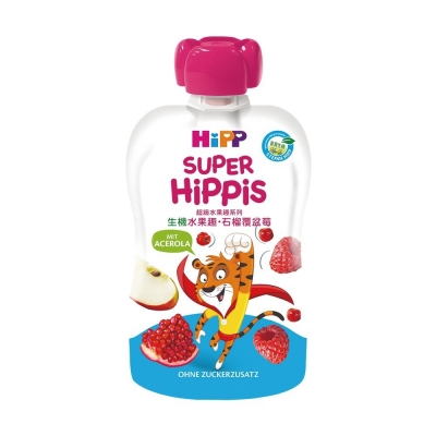 德國 HiPP喜寶生機水果趣- 石榴覆盆莓100g