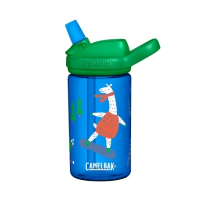 CamelBak eddy兒童吸管運動水瓶400ml-滑雪動物