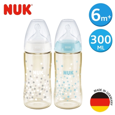 德國 NUK 寬口徑PPSU奶瓶300ML-2號M