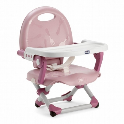 Chicco Pocket 攜帶式輕巧餐椅座墊-玫瑰粉