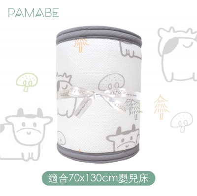 PAMABE 透氣床圍防護墊-MO萌小牛 (435x30cm)