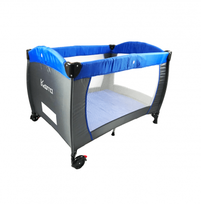 Kooma折疊嬰兒床(具備遊戲功能-海軍藍)