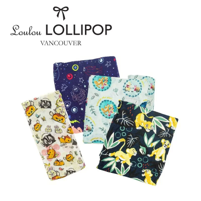 最後數量.ᐟ.ᐟ 加拿大 Loulou lollipop - 竹纖維透氣包巾：迪士尼限定款