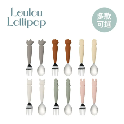 加拿大 Loulou lollipop - 動物造型不鏽鋼叉匙組(多款可選)
