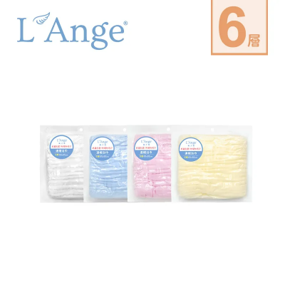 L'Ange 棉之境 - 6層純棉紗布連帽浴巾 (兩種尺寸 x 四色可選)